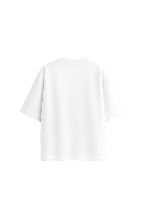 White t-shirt on a white background